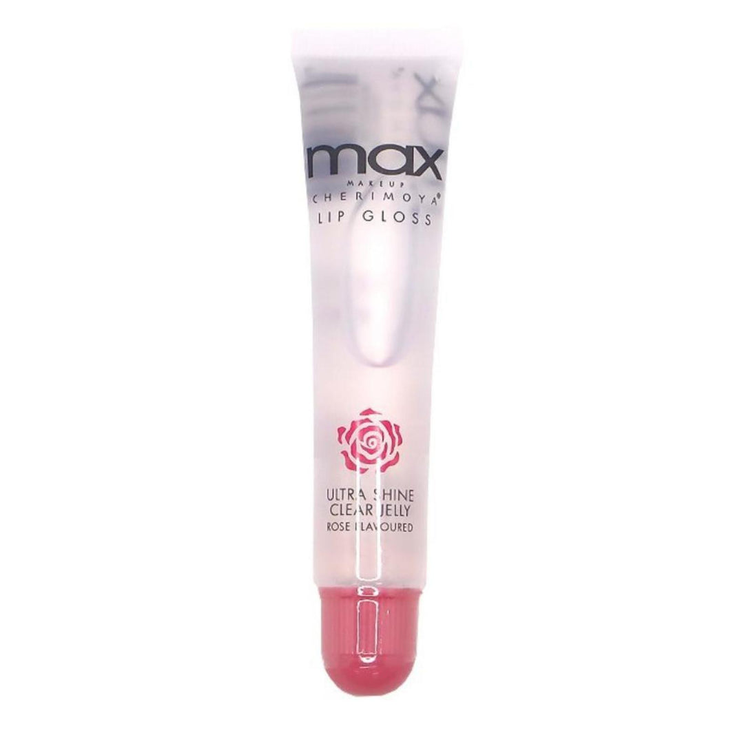 Max Ultra Shine Clear Jelly Lip Gloss Rose Flavoured