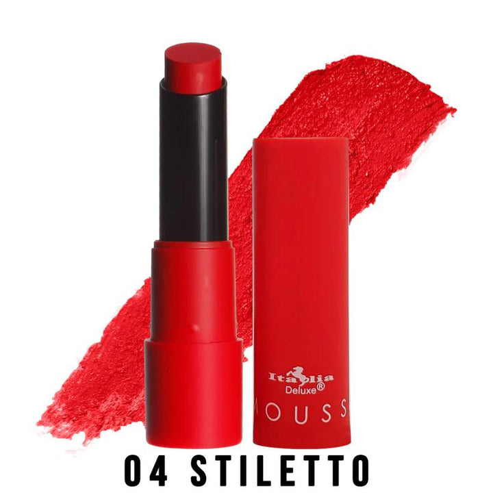 Italia Deluxe Individual Lipsticks and Sets of 5, Matte, Creamy, Highly Pigmented Lightweight Makeup Cosmetics